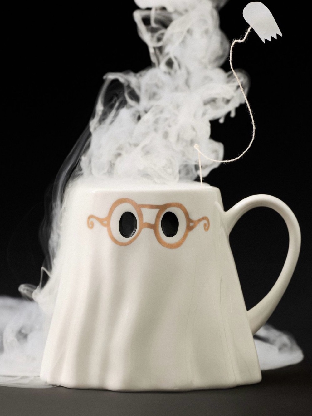 ANTHROPOLOGIE THE MUD FAIRY STONEWARE GHOST MUG